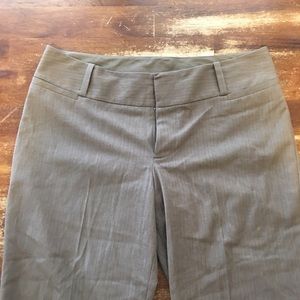 Cropped brown dress pants